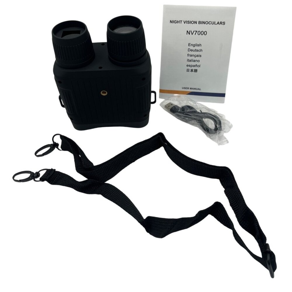 36MP Night Vision Binoculars NV7000 With Strap & Accessories - Black 89o - Picture 3 of 7
